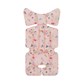 Little Seeds Organic Cotton Stroller Pad - Rainbow