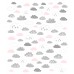 Jadaloo Anti-Dustmite Ultra Soft Junior Fitted Sheet - Pink and White Clouds