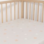 Jadaloo 防塵蟎抗鼻敏感超柔軟嬰兒床床笠 - 米色星星