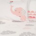 Jadaloo Anti-Dustmite Junior Bed Four Seasons Duvet Set - Pink Elephant