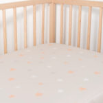 防塵蟎抗鼻敏嬰兒床床笠 - Beige Stars 米黃星星