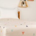 防塵蟎抗鼻敏床笠 - Juni Peach 杏色三角形