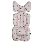 嬰兒車車墊 - Panda Pink 粉紅小熊貓