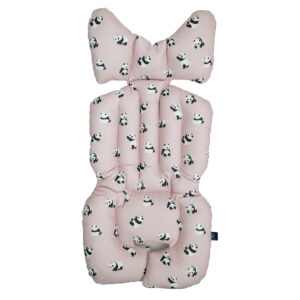 嬰兒車車墊 - Panda Pink 粉紅小熊貓