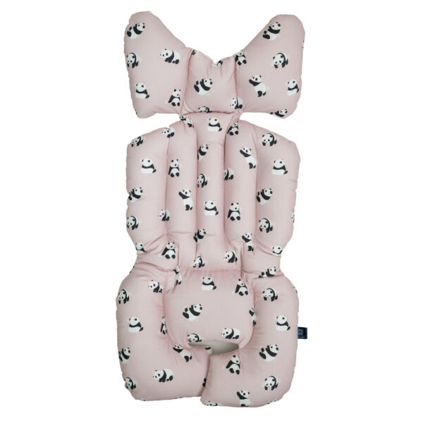嬰兒車車墊 - Panda Pink 粉紅小熊貓
