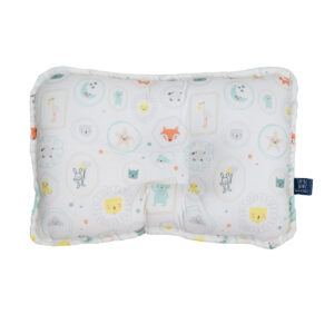 Little Seeds baby pillow with different animals and moon on white background
